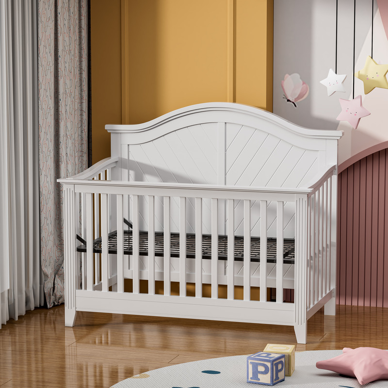 Versatile Convertible Wooden Baby Bed-8