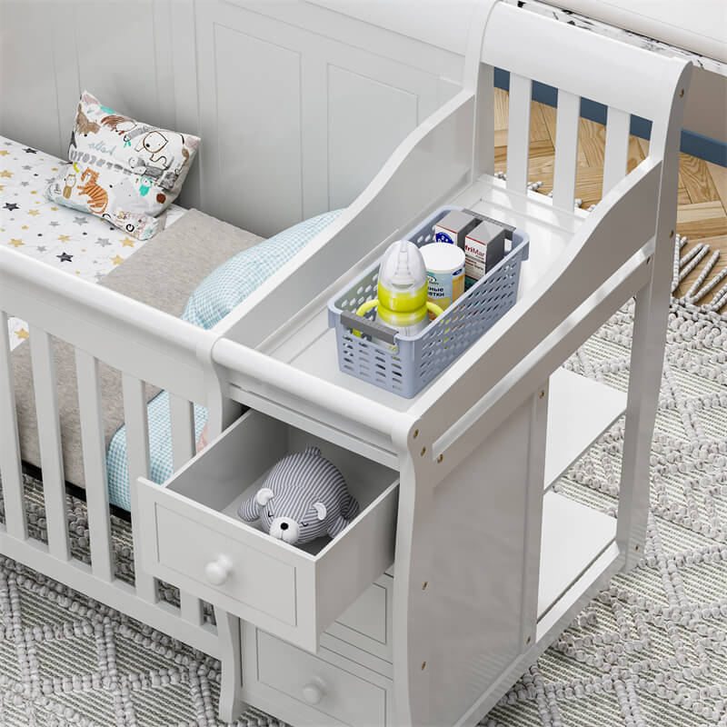 white-wooden-baby-cot-with-drawer-wbb0735-4s