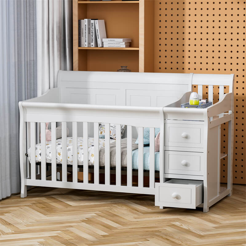 white-wooden-baby-cot-with-drawer-wbb0735-6s