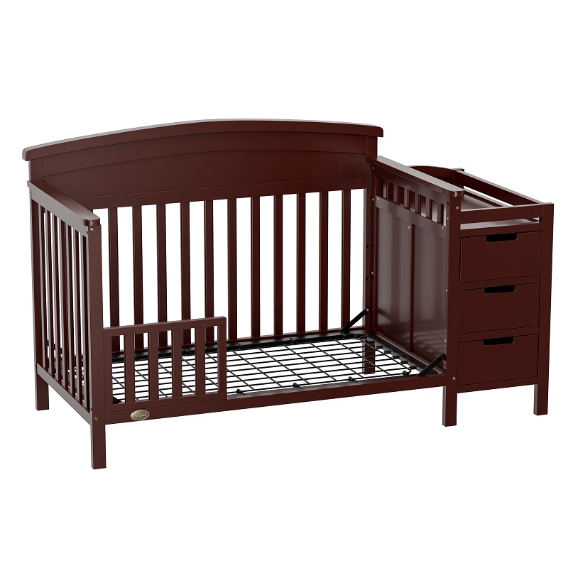 Adjustable Wooden infant bed with drawers WBB1221-16s