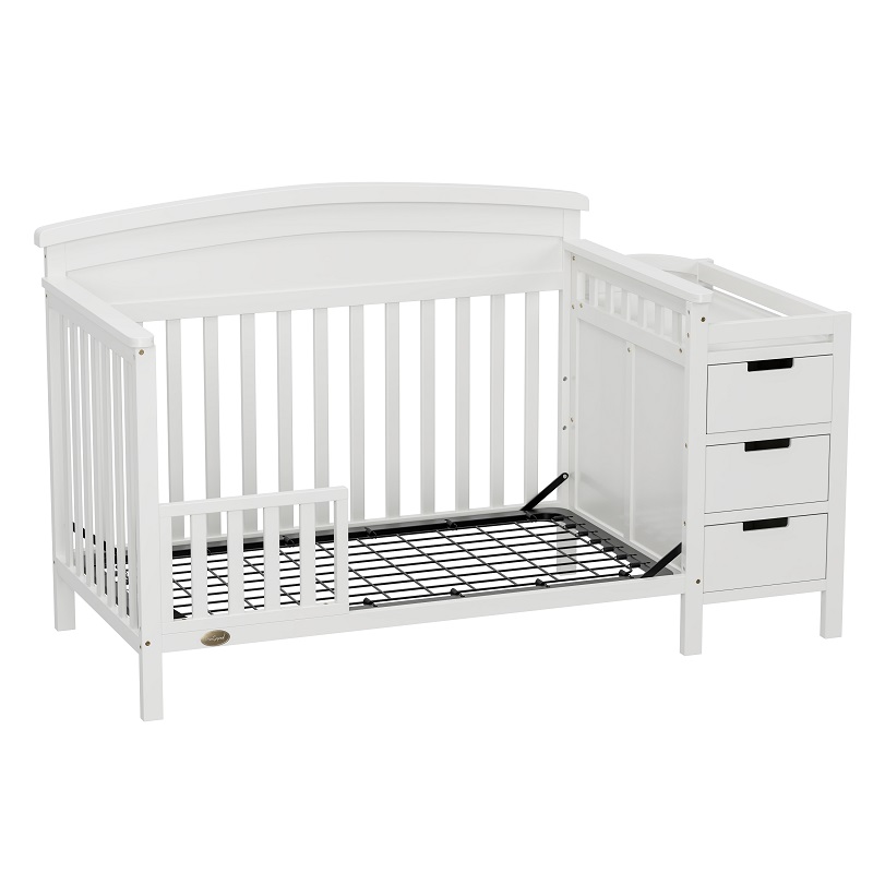 Adjustable Wooden infant bed with drawers WBB1221- (7)