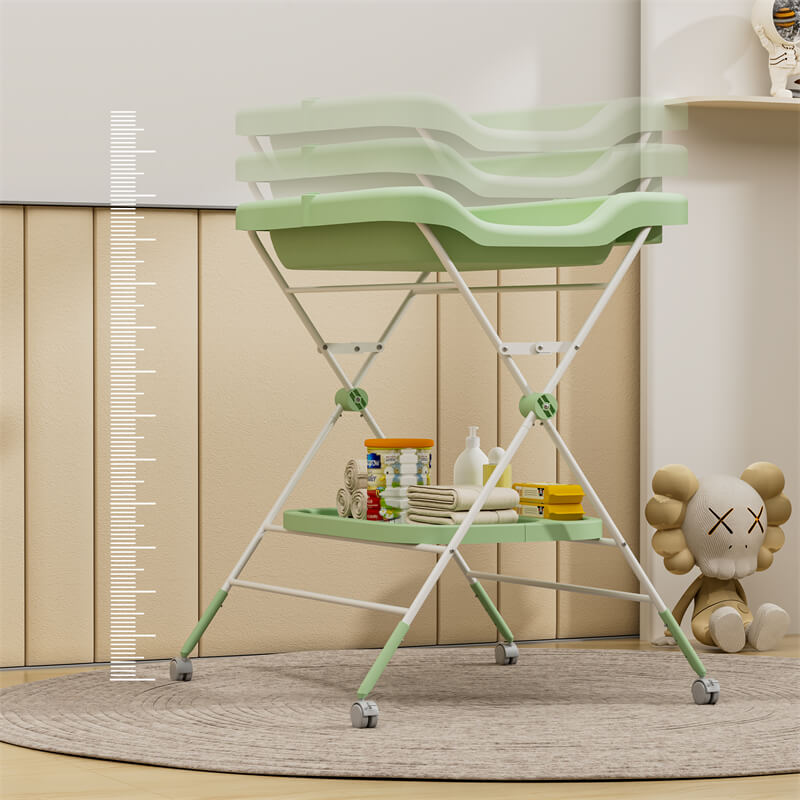 Foldable Baby Changing Table with Bathtub-13s_i1