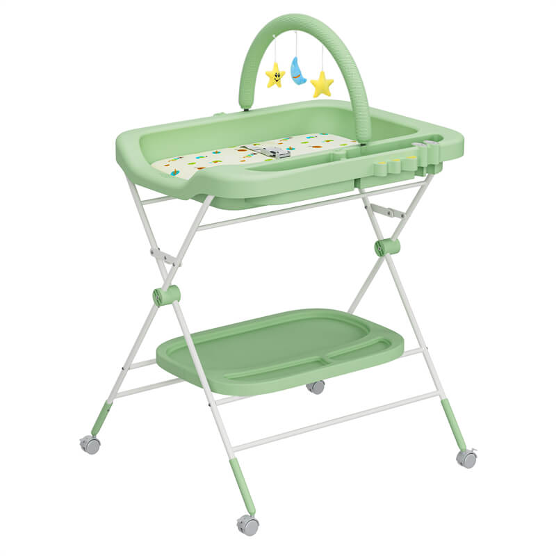 Foldable Baby Changing Table with Bathtub-19s
