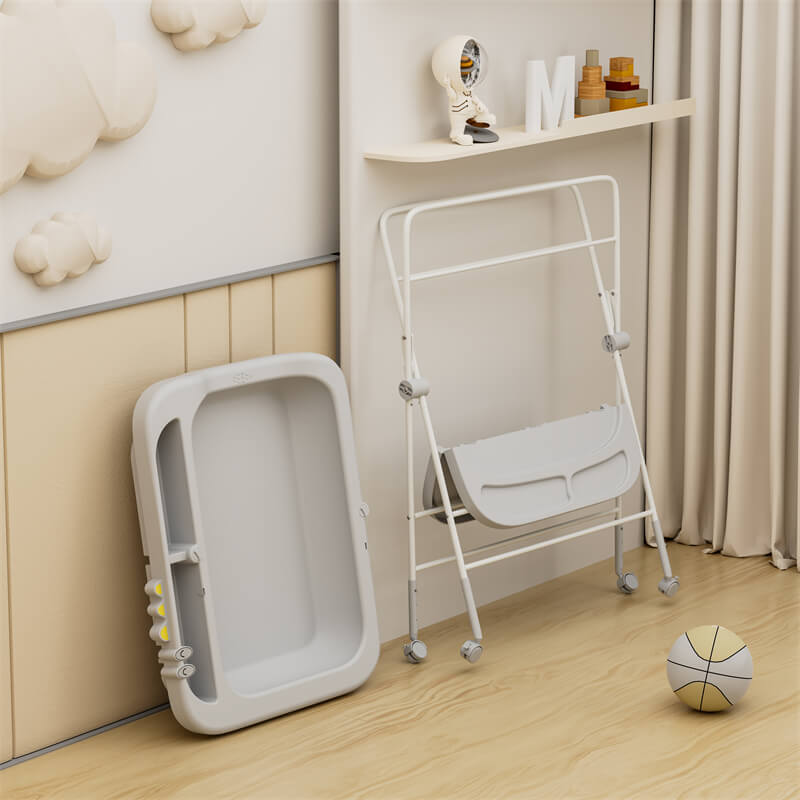 Foldable Baby Changing Table with Bathtub-7s