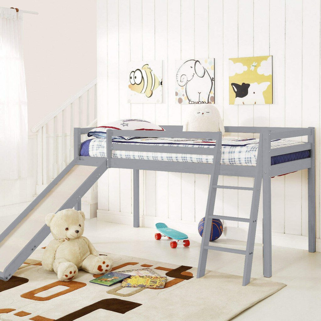 Teenager Twin Loft Beds with Slide