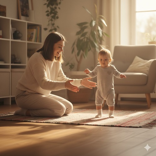 baby learn to walk