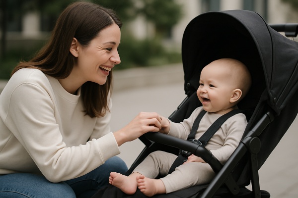mom baby interaction