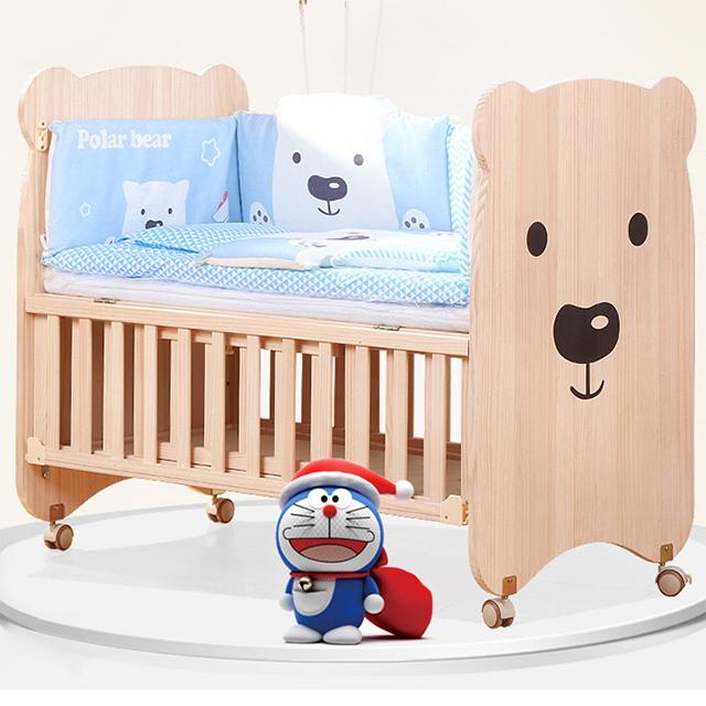 Tempat Tidur Bayi yang Dapat Dipindah-pindahkan dengan Roda