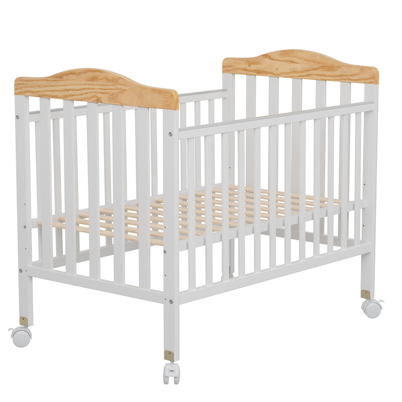 Lit de bébé réglable en bois massif