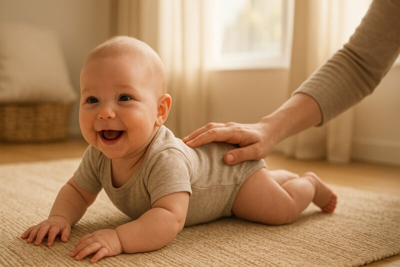 Bébé joue