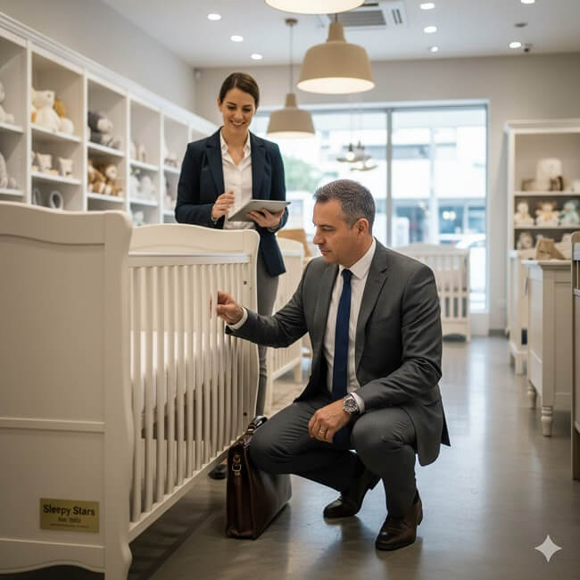 فحص سرير الأطفال