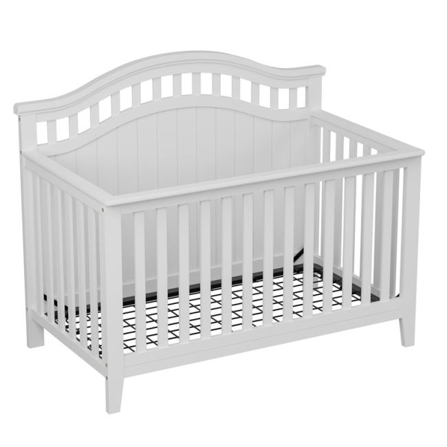 Berço de bebê premium em madeira maciça