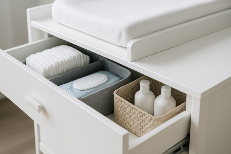 طاولة تغيير الطفل