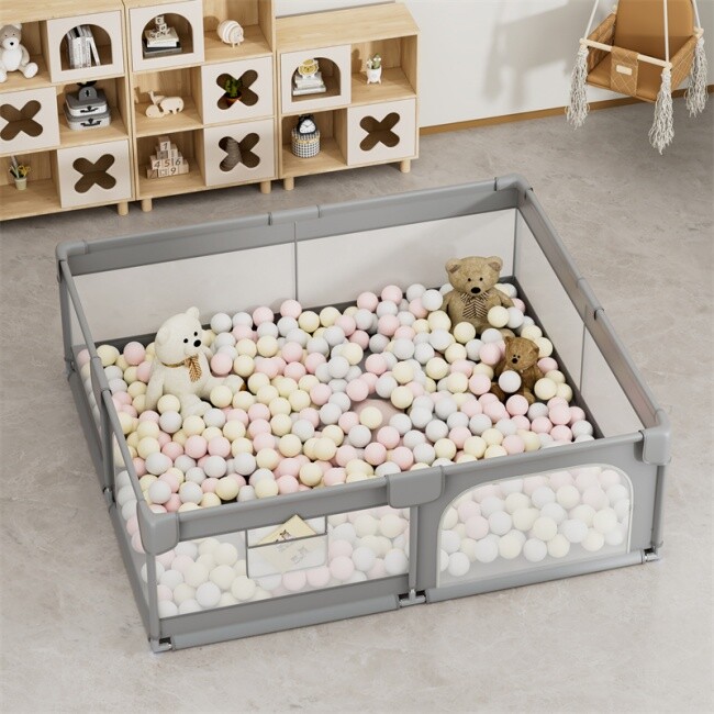 Parque infantil plegable cuadrado para bebés