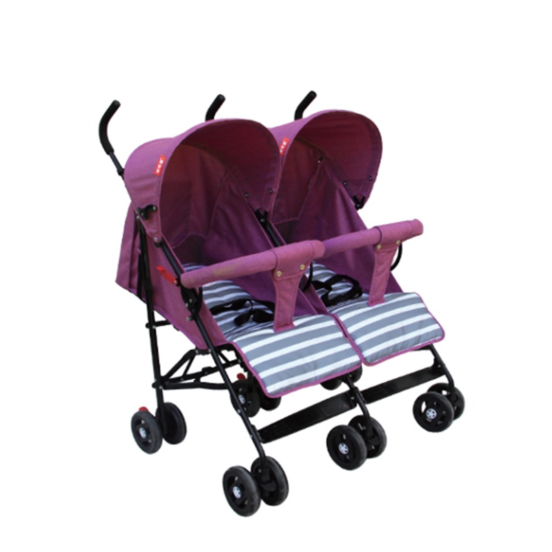 Side-by-Side Double Stroller for Twins