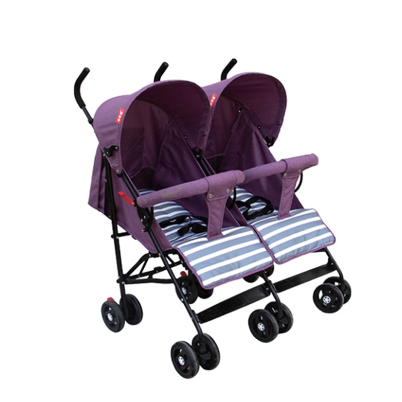 Side-by-Side Double Stroller for Twins
